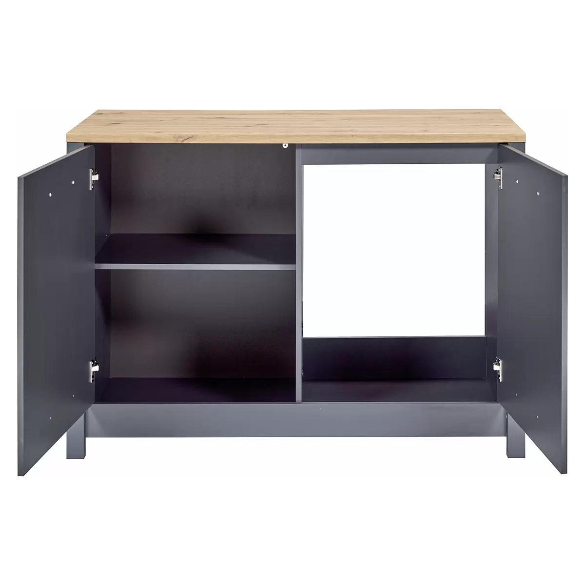 Spülenschrank Veneto anthrazit,Artisan Eiche