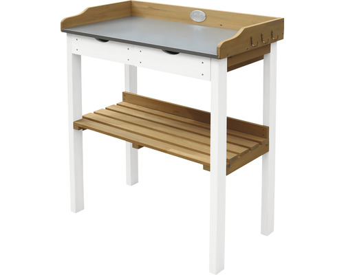 Axi plantentafel met 2 lades, bruin en wit