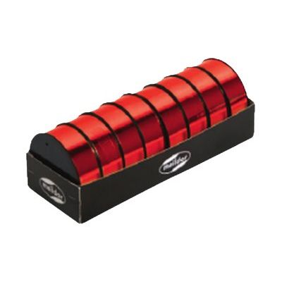 Clairefontaine - 8 bobinots - Bolduc Métallisé - Ruban d'emballage cadeau 2.5 cm x 10 m - rouge métallique