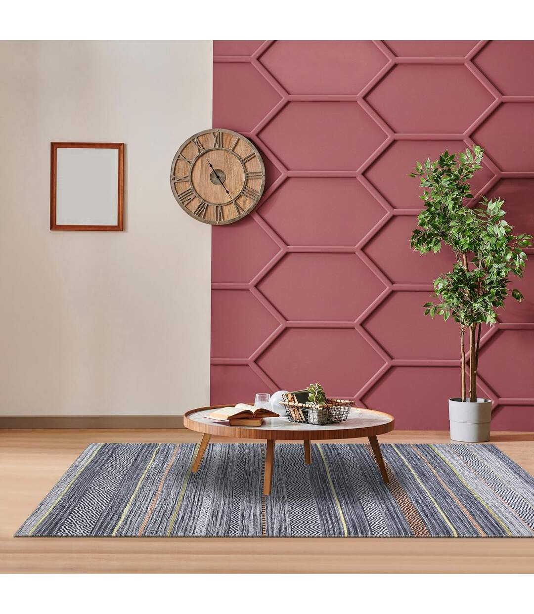 Tapis salon NOBASTA en polyester doux et soyeux OEKO TEX