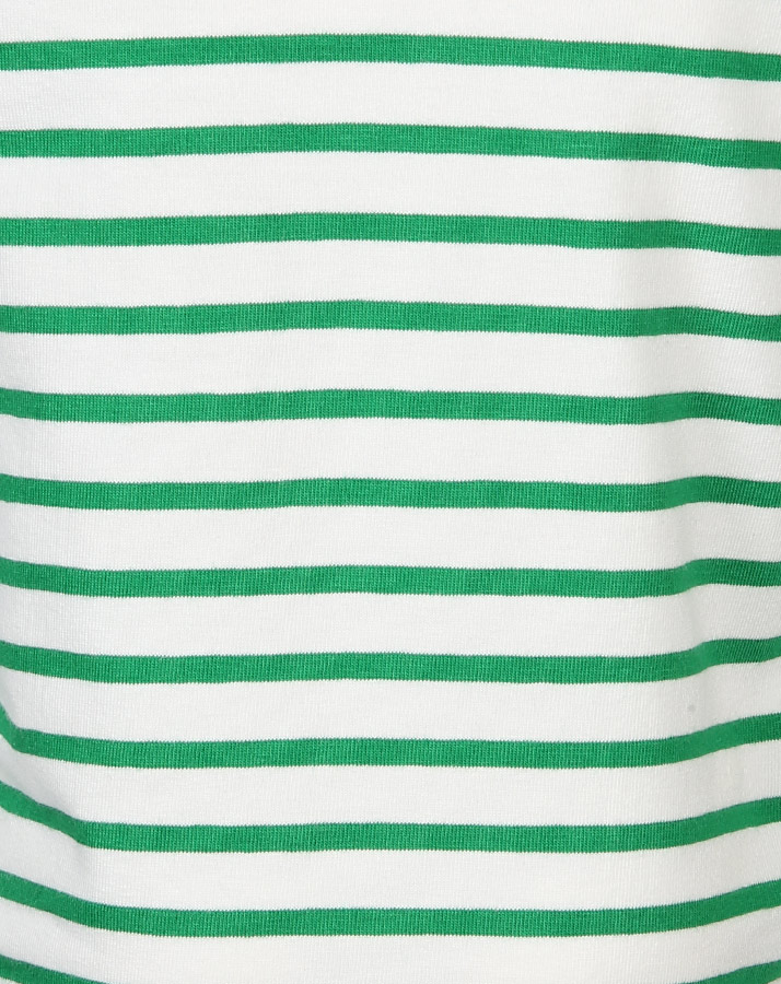 Langarmshirt MÜLLAUTO MAMPFI gestreift in weiß/grün