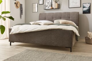 Polsterbett SIZELESS grau