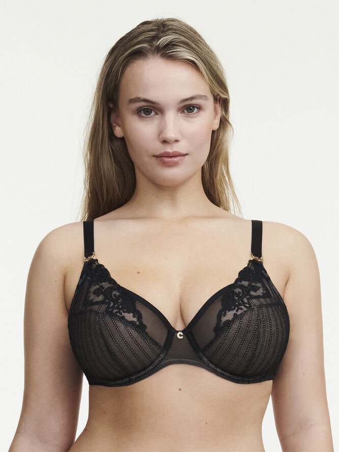 Chantelle Cabaret Sauvage Underwired Bra Black