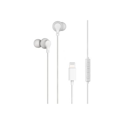 BIGBEN Connected - écouteurs Lightning - Intra-auriculaire - avec Télécommande et Micro - Blanc