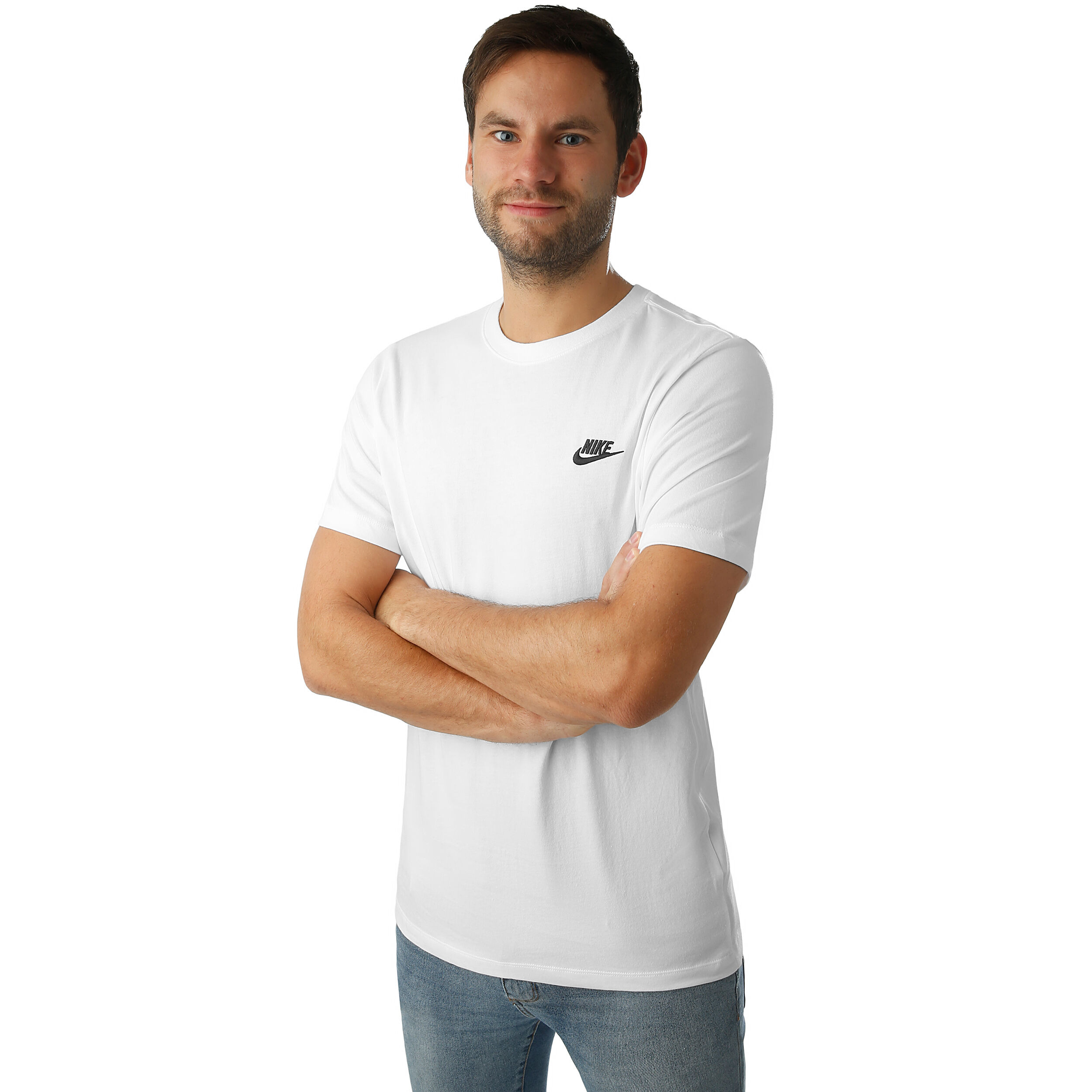 Nike Sportswear Club T-shirt Hommes - Blanc , Noir