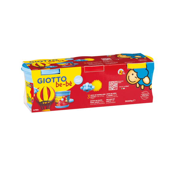 Recharge Schoolpack: 3 pots de 220g (cyan, rouge, jaune)