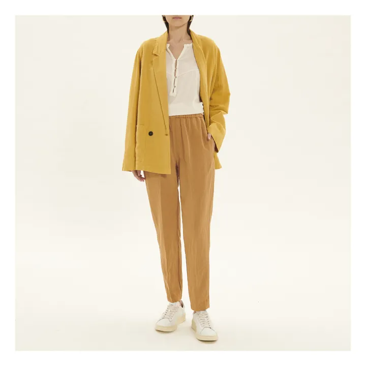 Pomandère Blouse Crêpe de Coton | Blanc