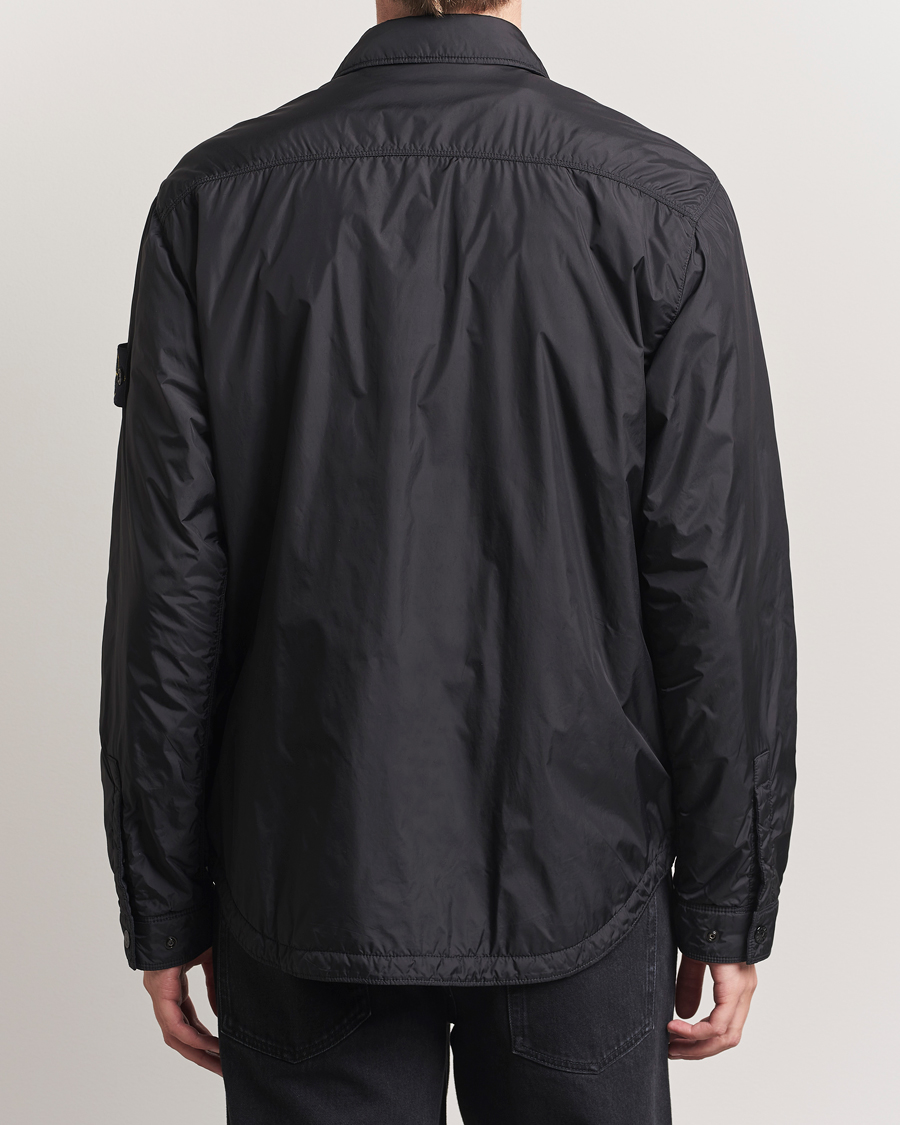 Stone Island Crinkle Reps Padded Shirt Jacket Black
