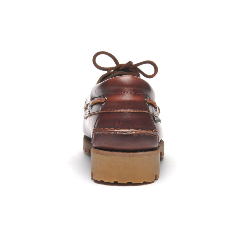 ACADIA BROWN CINNAMON-Mocassin semelle crantée pour homme en cuir ciré