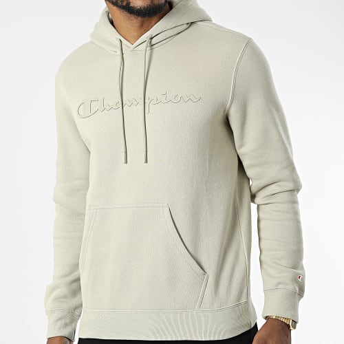 Sweat Capuche 218282 Vert Kaki Clair