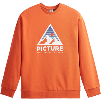 Picture Authentic Crew Langarmshirt Red Clay Herren