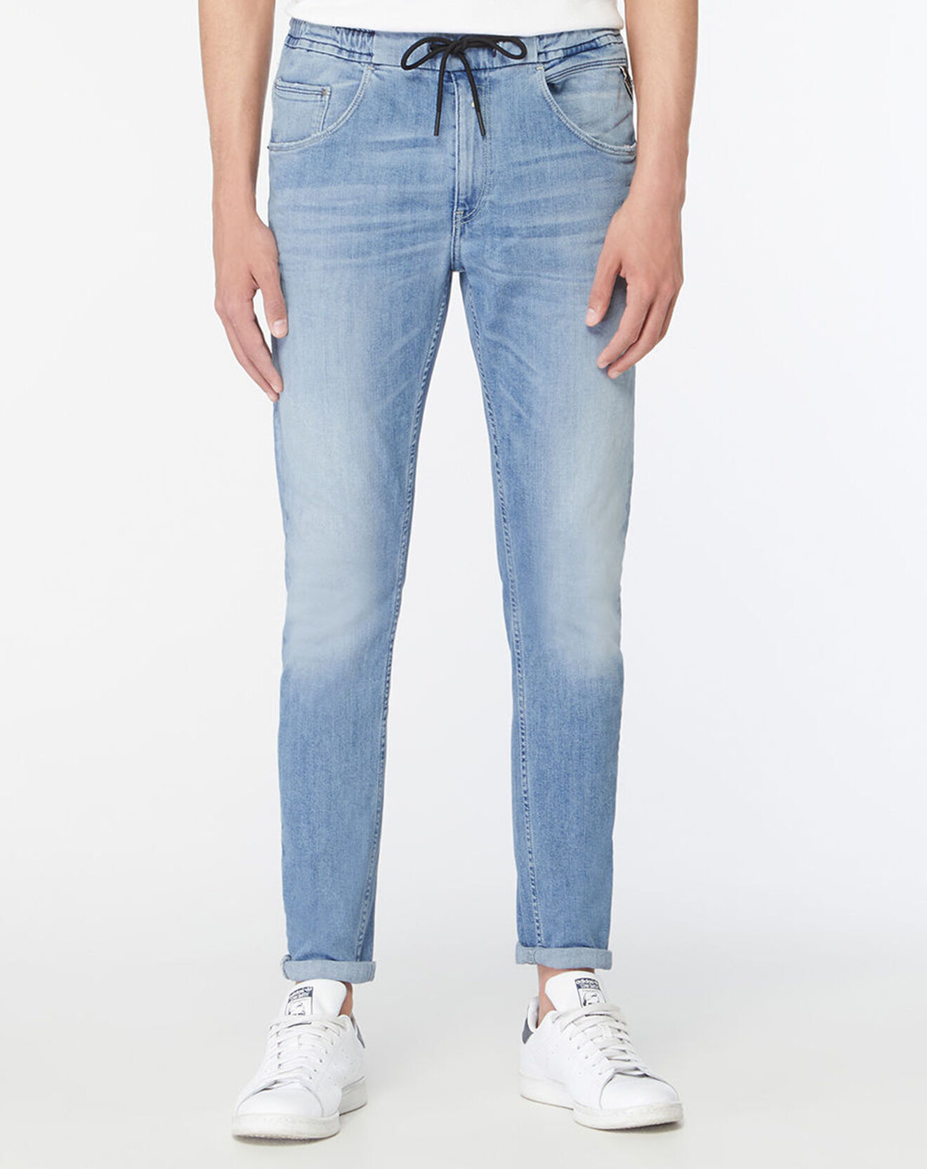 Replay Jean en Coton Bio Replay 573 Bio Milano bleu clair