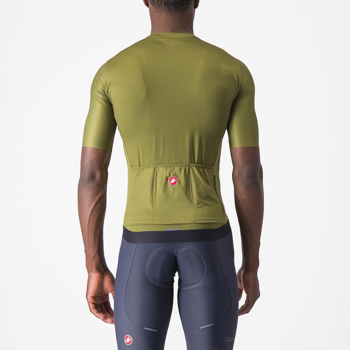 Castelli Espresso cykeltrøje sage/electric lime herre
