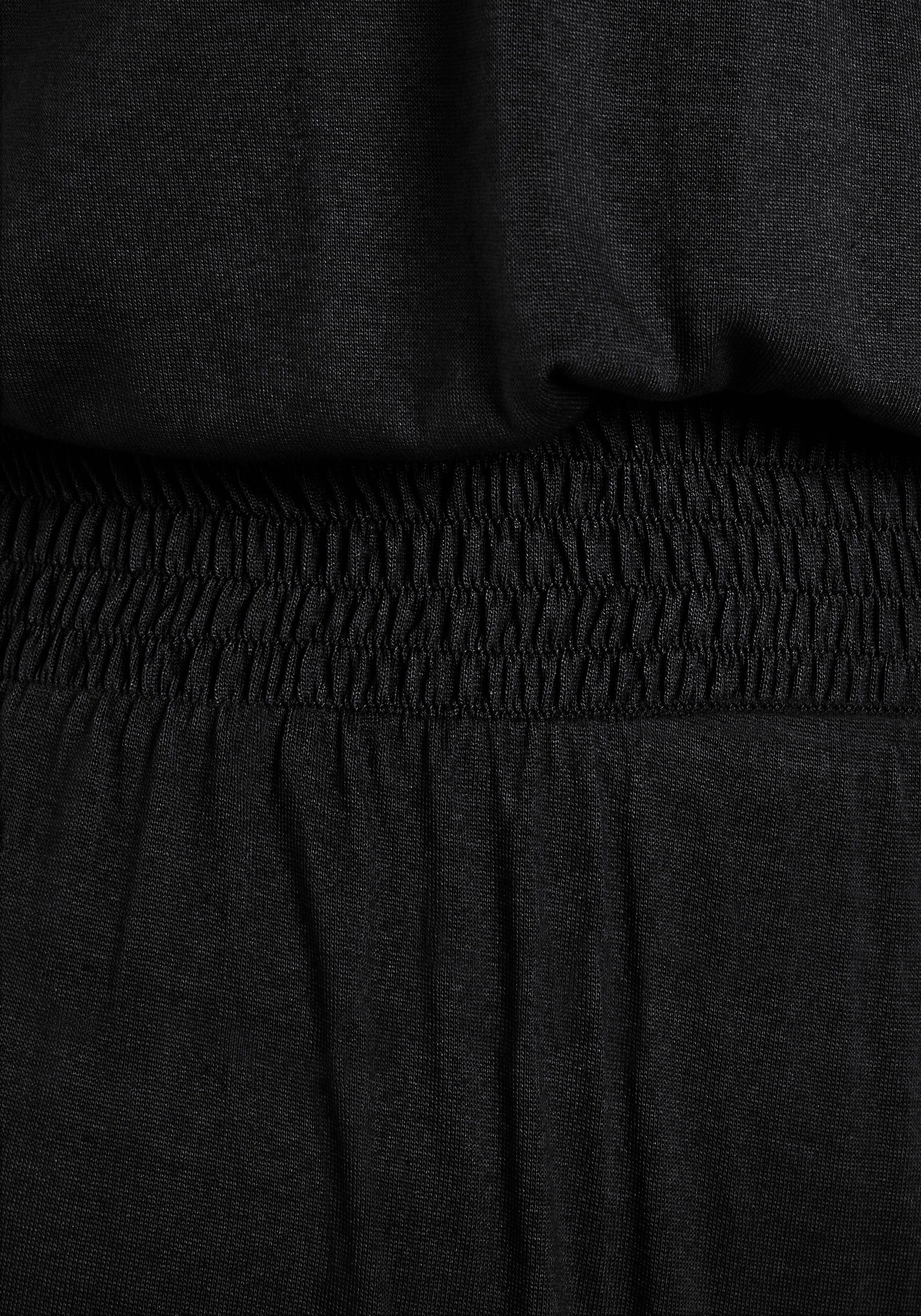 s.Oliver Overall , mit breitem Smokeinsatz, langer Jumpsuit aus Viskosejersey