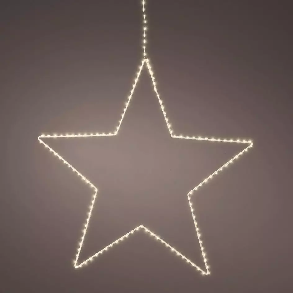Etoile lumineuse à suspendre 175 LED (D58 cm) Kais Blanc chaud
