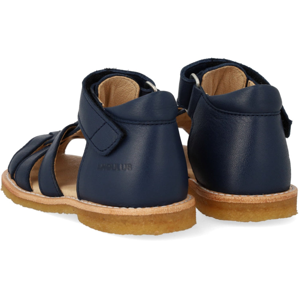 Køb Angulus Navy Begynder Sandal Med Velcrolukning