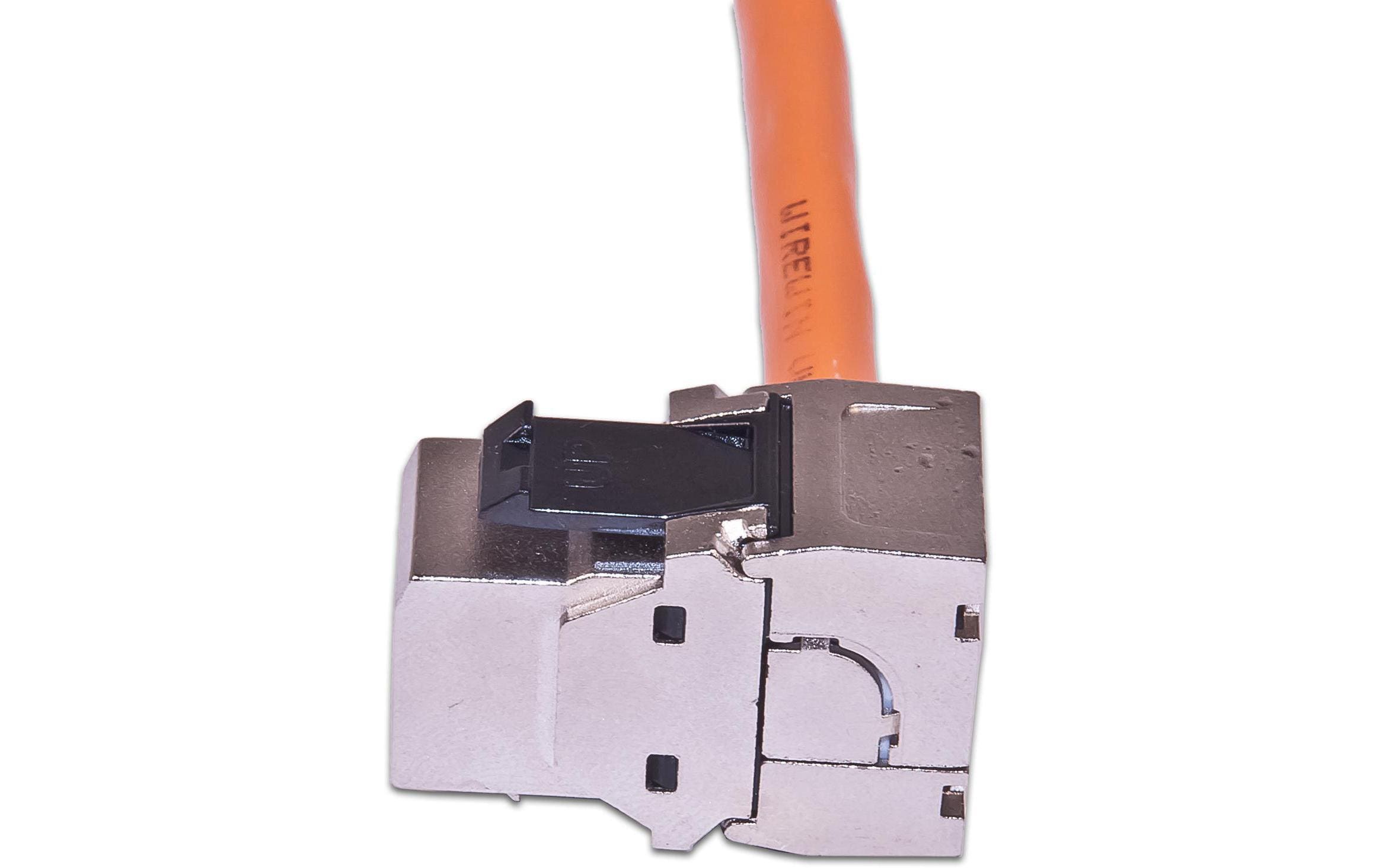 Keystone-Modul Cat.6A, RJ-45, STP 90° gewinkeltKeystone-Modul