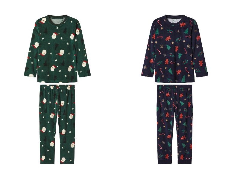Velours kinder kerstpyjama