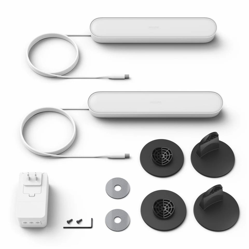 Philips Hue - Play Light Bar 2-Pack & Extension & LightstripStarter 2 meter - Bundle