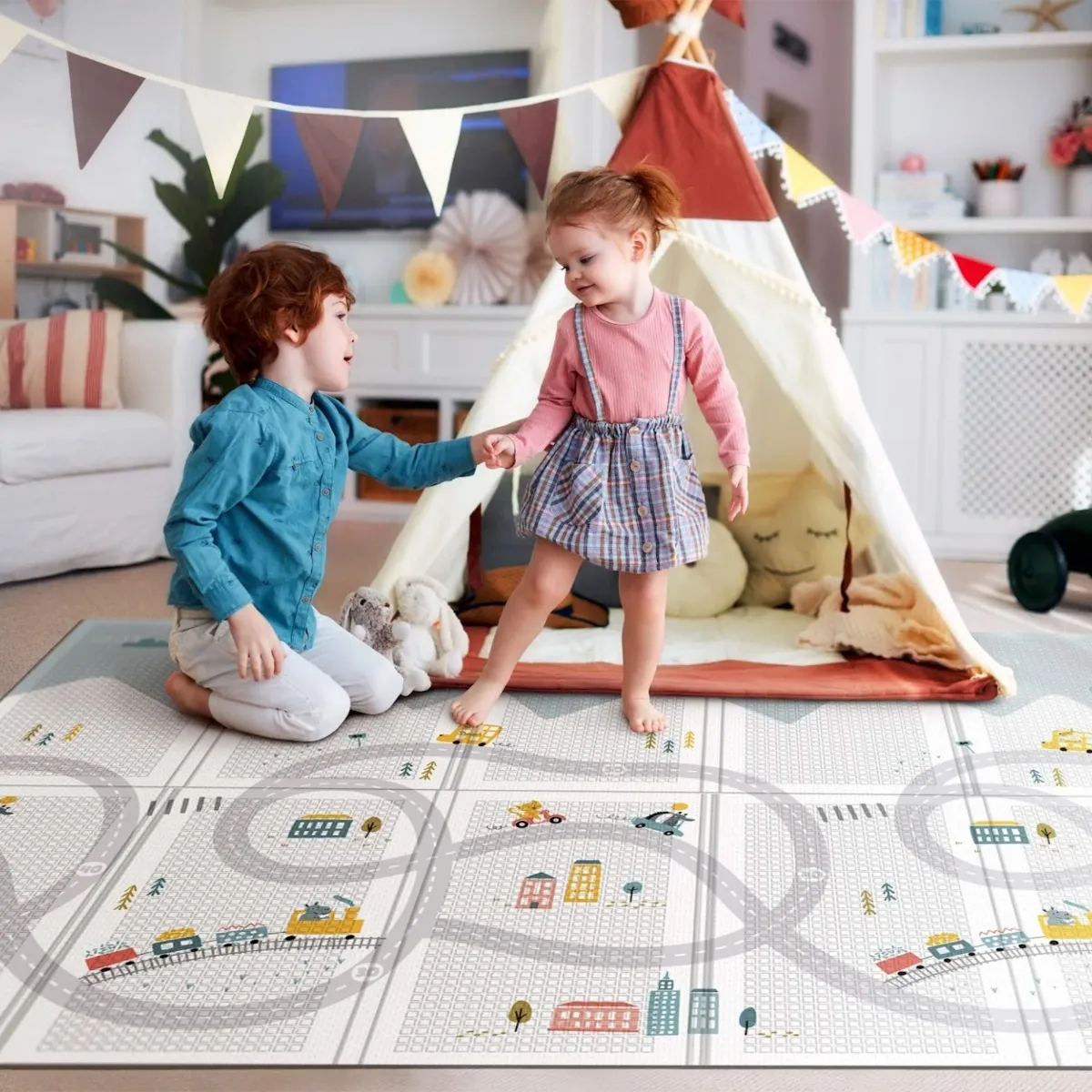 Parklon Tapis de Jeux Portatif - Happy Travel