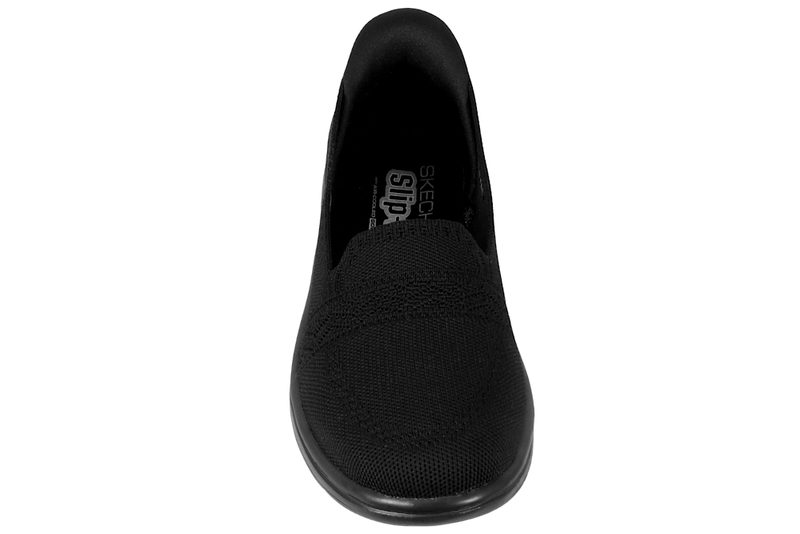 SKECHERS ON THE - GO FLEX RADIANT SLOANE BLACK BALLERINA SLIP-INS
