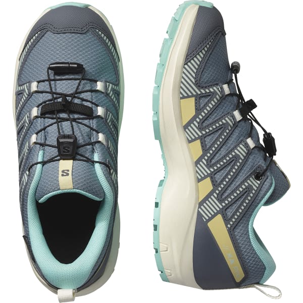 Chaussure trail SALOMON XA PRO V8 WP J TROOPER/TURBULENCE/ARUBA BLUE