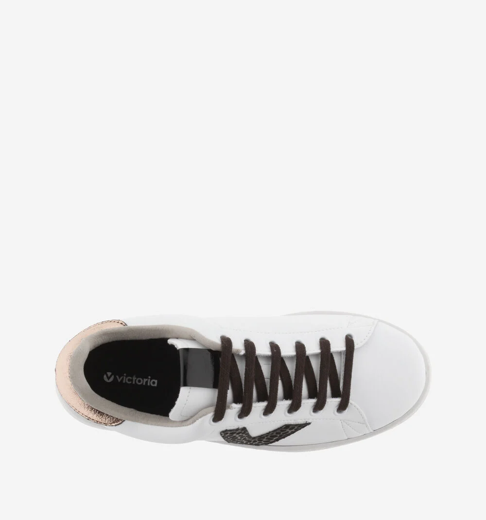 TENIS FAUX LEATHER & ANIMAL PRINTBRONCE