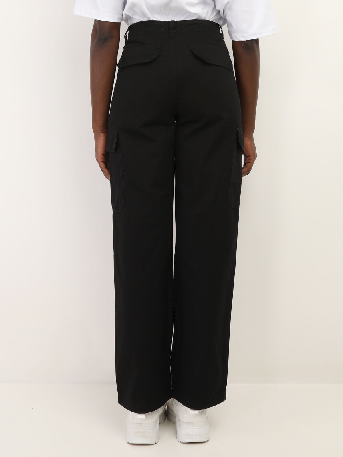 Pantalon cargo style utilitaire- Noir