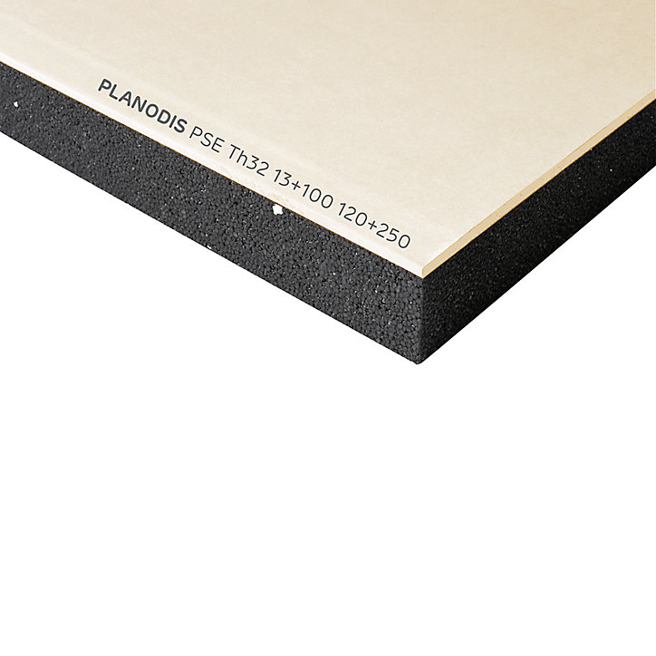 Plaque de doublage Planodis (TH 32) 250 x 120 cm, ép.12,5 mm + 100 mm (vendue à la plaque)