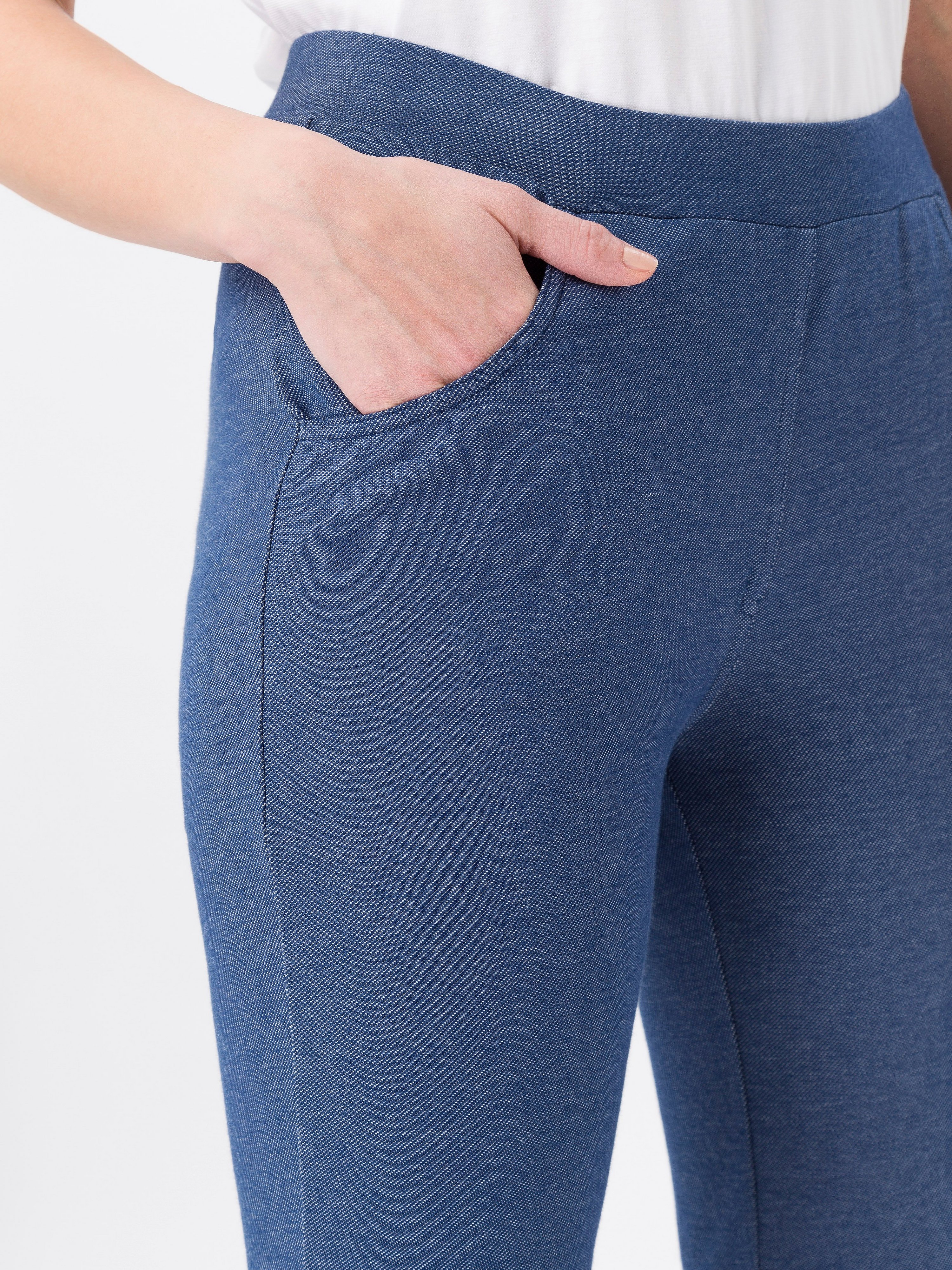 Leggings in Denim-Optik