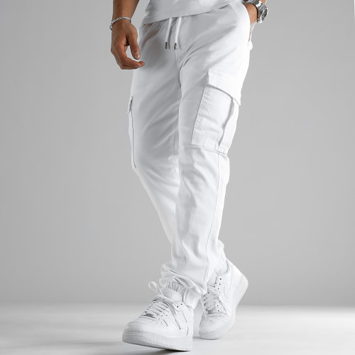 Pantalon Cargo Regular Fit 2715 Blanc
