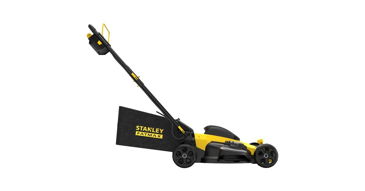 StanleyFATMAX V20 Brushless grasmaaier  (Zwart/geel, 2x Accu en oplader inbegrepen)
