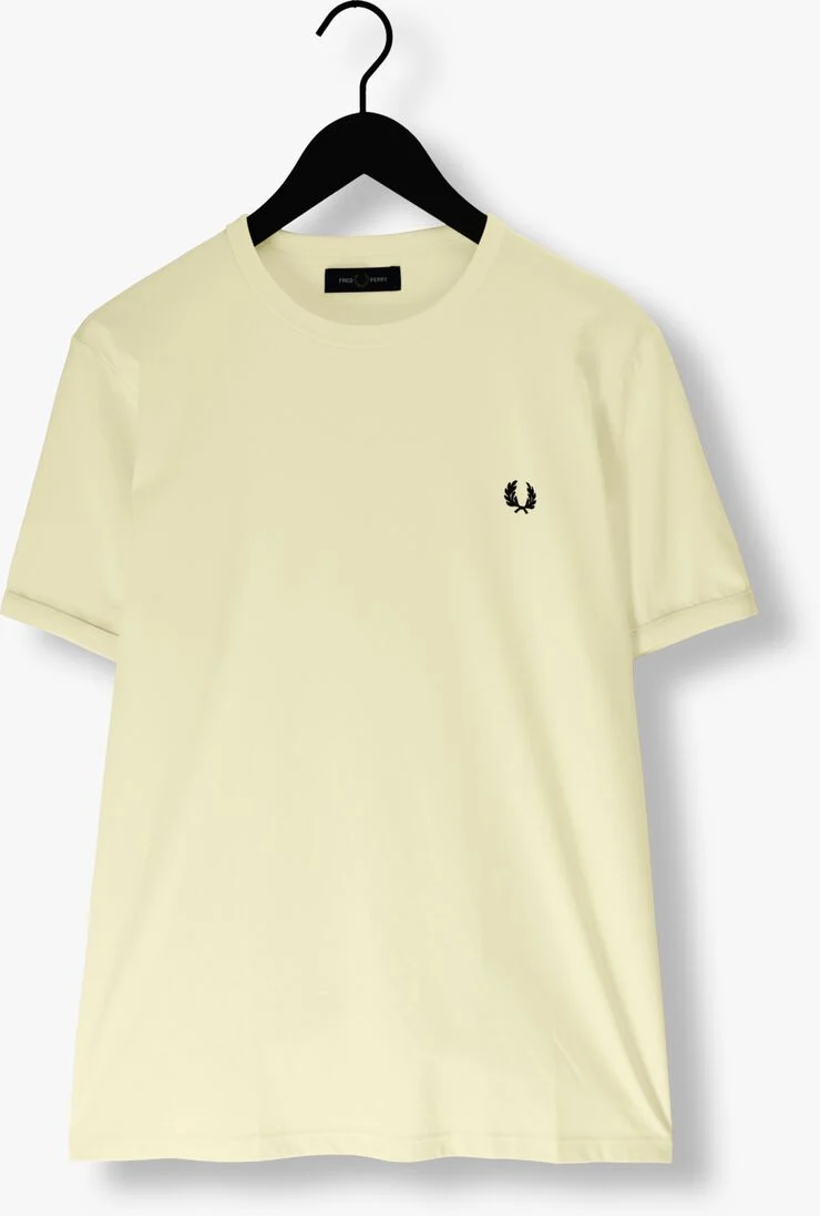 FRED PERRY gele fred perry t-shirt ringer t-shirt