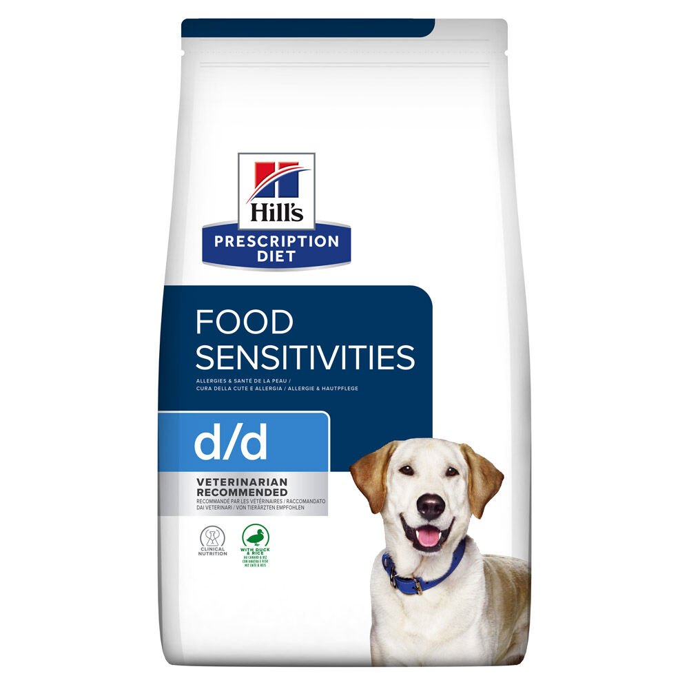 Hill's Prescription Diet D/D - Hondenvoer veterinair - 12 Kilogram - rijst, eend