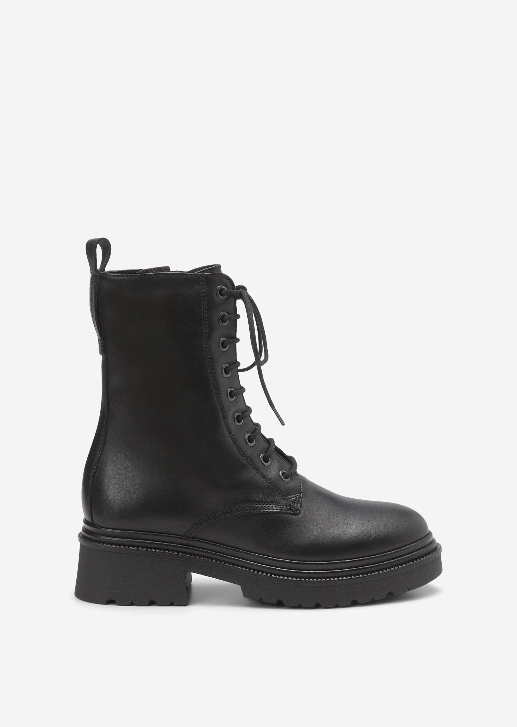 Schnürstiefel mit Innenzipper