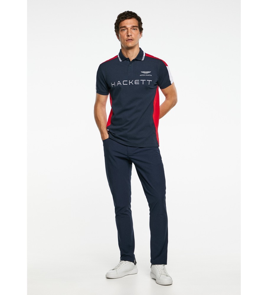 Hackett Polo Amr azul marinho, vermelho