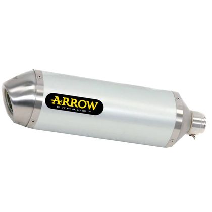 Silencieux Arrow Thunder Alu embout inox - Gris