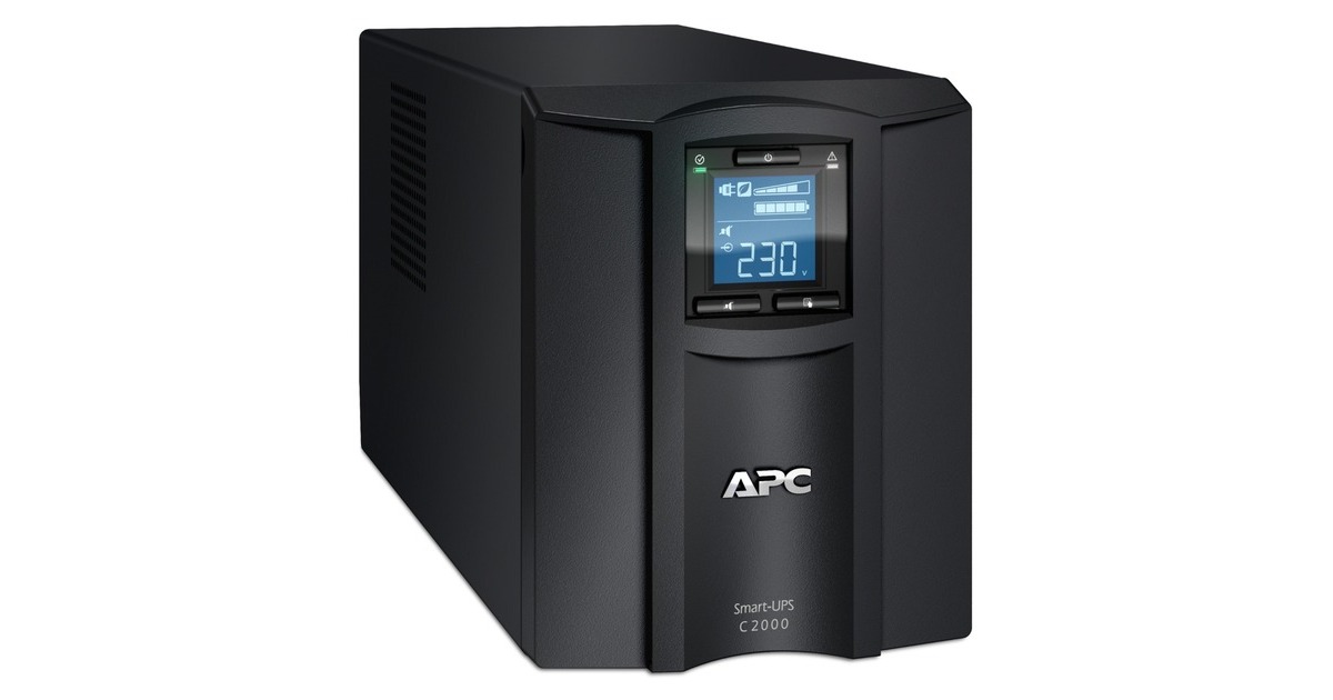 APCSmart-UPS SMC2000I Noodstroomvoeding ups  (Zwart, 6x C13, 1x C19, Tower, USB, 2000VA)