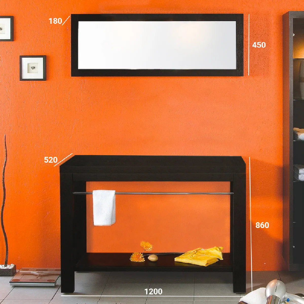 Cedam Ensemble wengé 120 cm