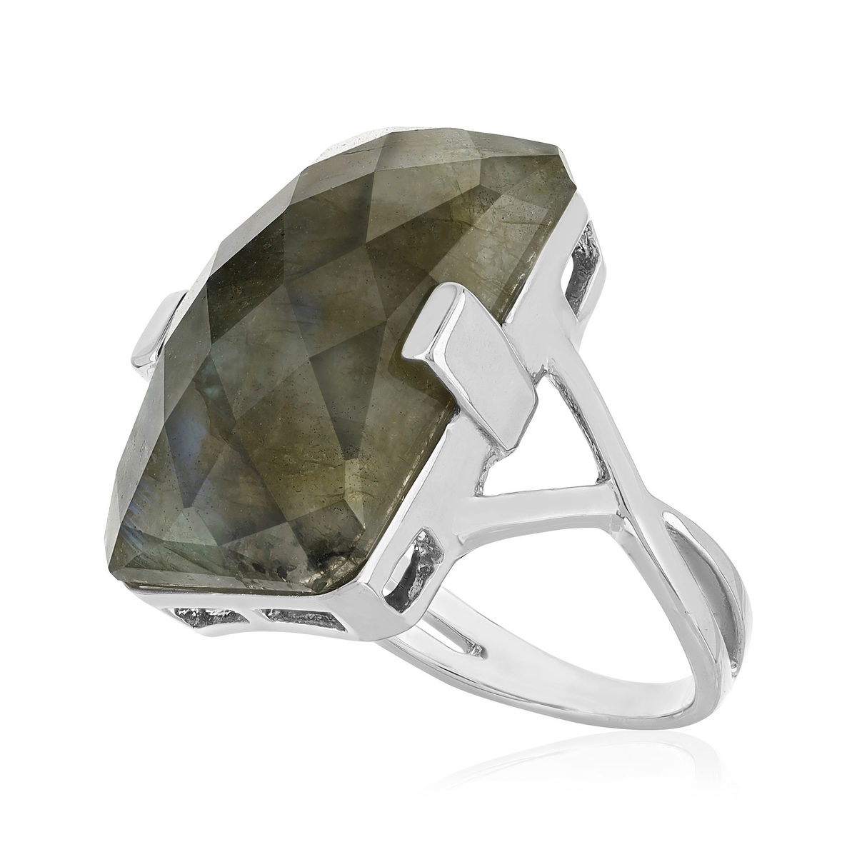 Bague argent 925 labradorite