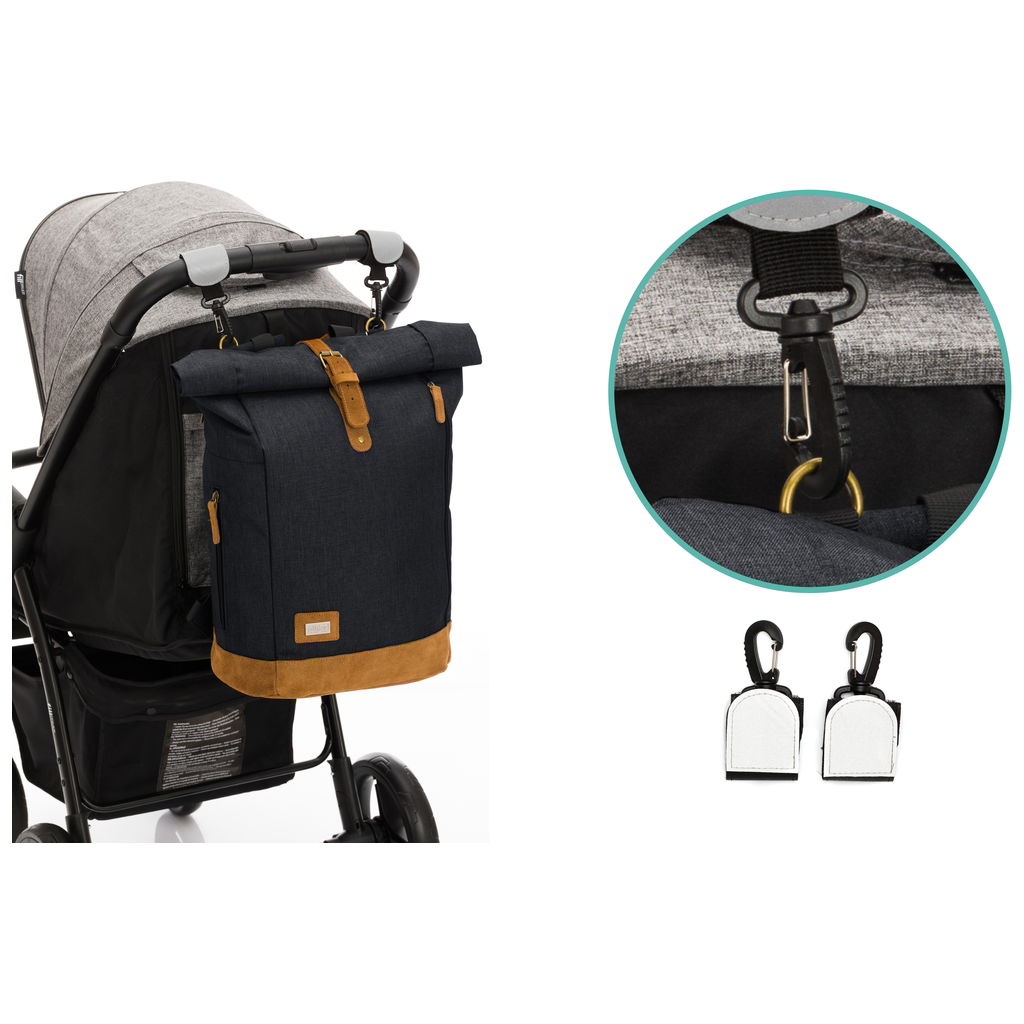 fillikidfillikid   Berlin Wickelrucksack schwarz melange