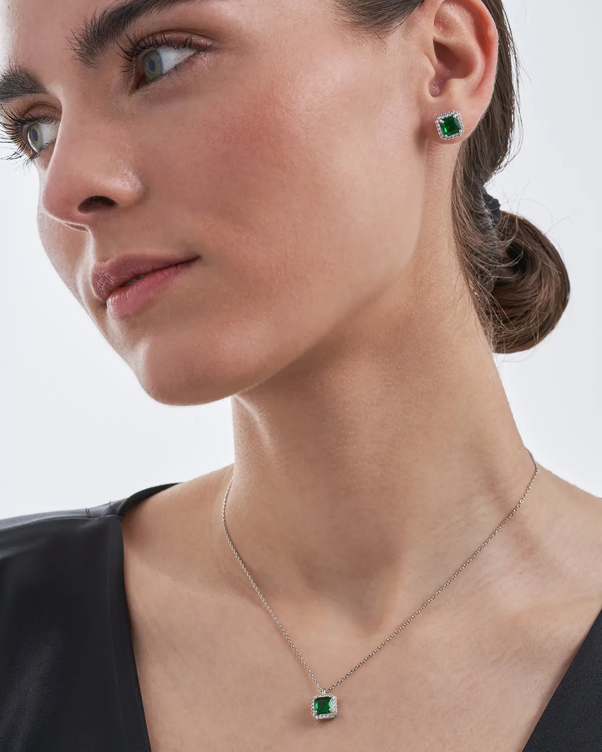 Schmuckset - Emerald Zirkonia