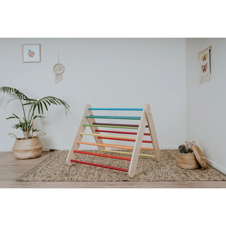 LEG & GO Kletterdreieck – Kletterwand 2in1, Regenbogen