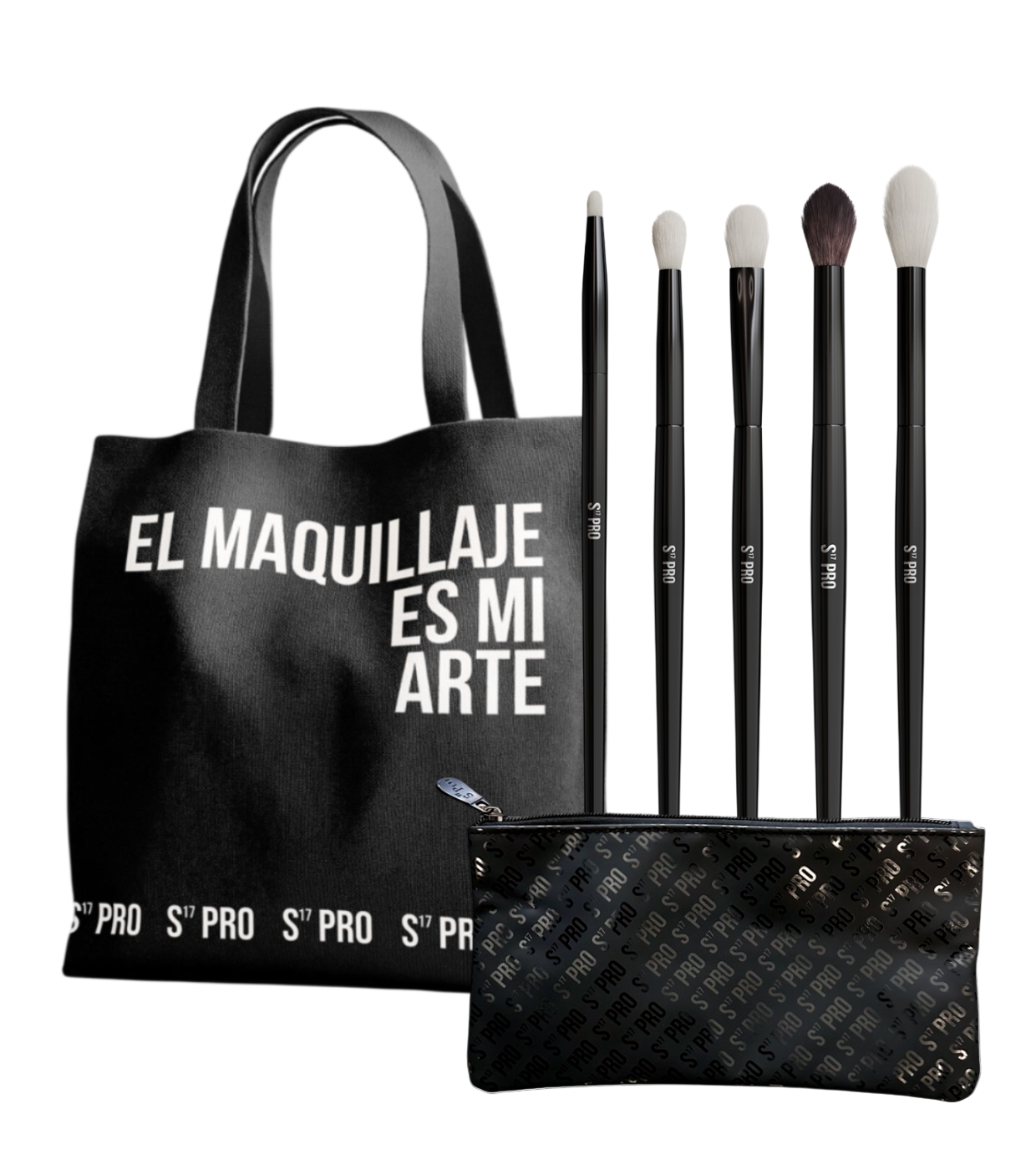 S17PRO - Conjunto de Pincéis + Tote Bag + Estojo Blending & Smoke Set