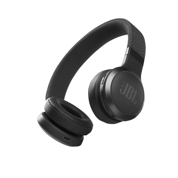 JBL -LIVE 460NC, Wireless On-Ear Noise-Cancelling Headphones with Mic, Black -E
