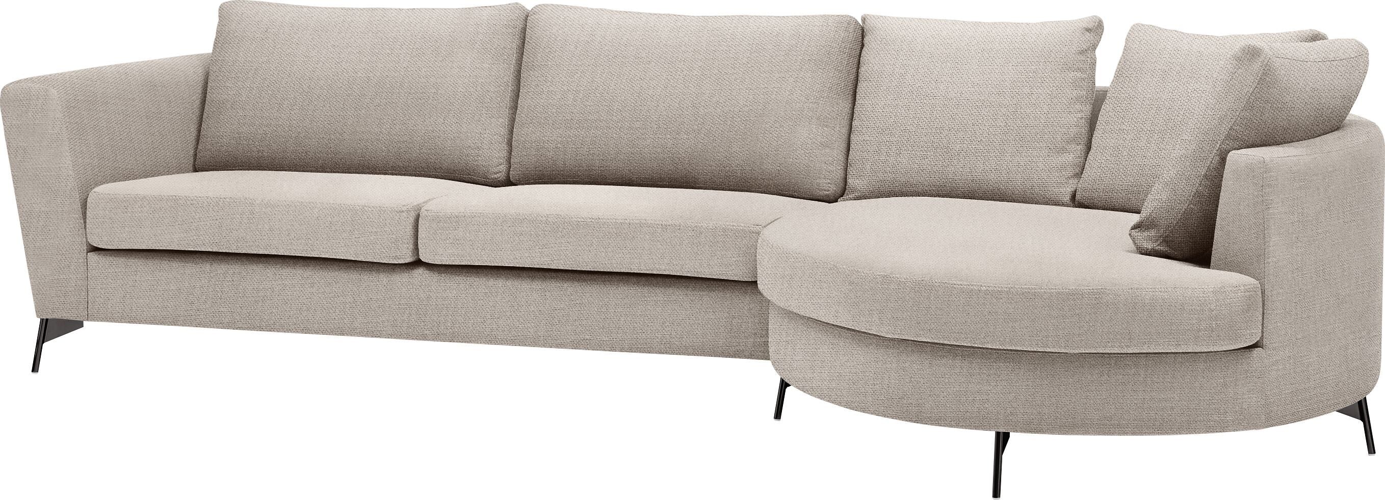 DIENER Ecksofa - Beige / B: 309.0 cm x T: 148.0 cm x H: 81.0 cm