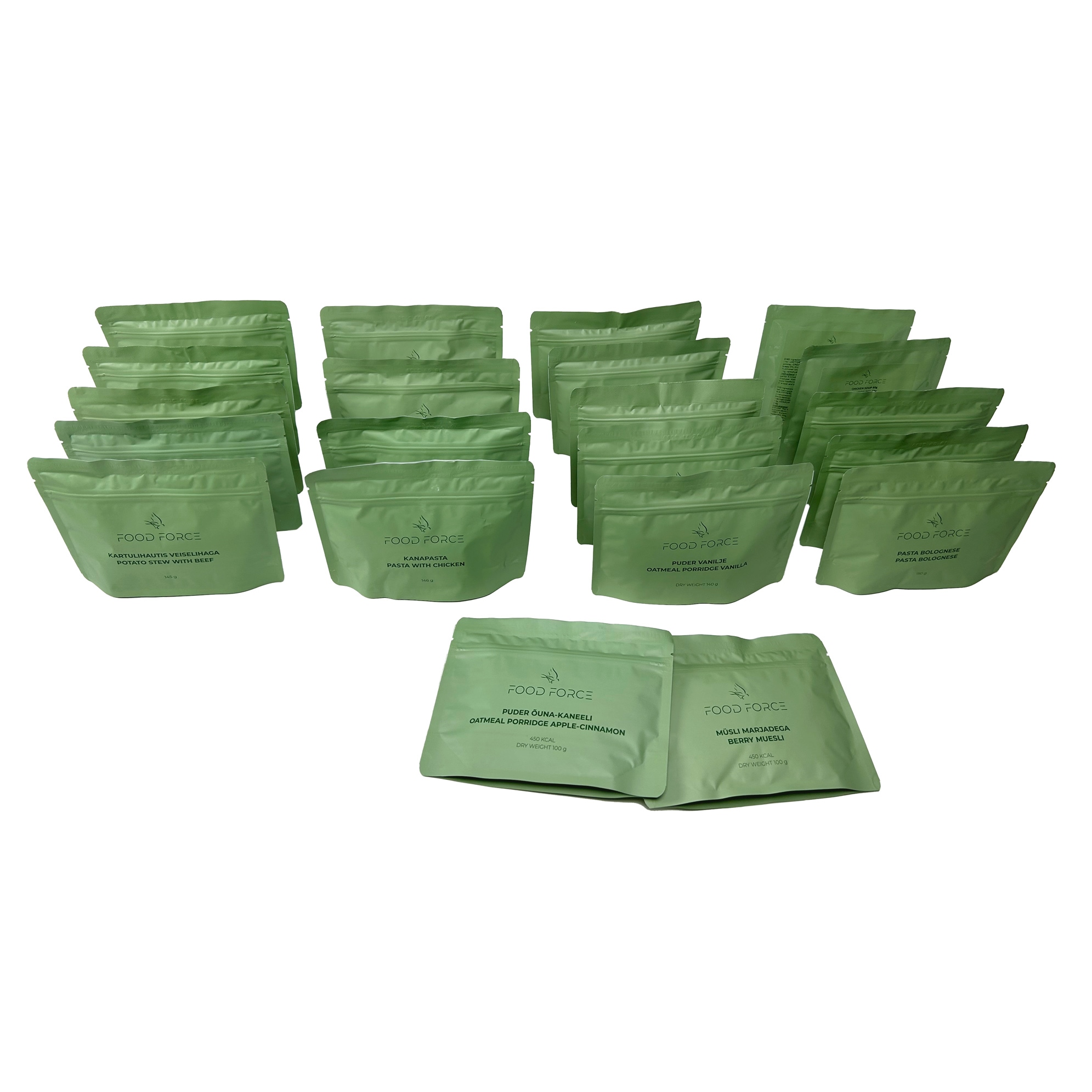 Food Force 7-dagers rasjon, Beredskapspakke<br>Komplett 7-dagers rasjon