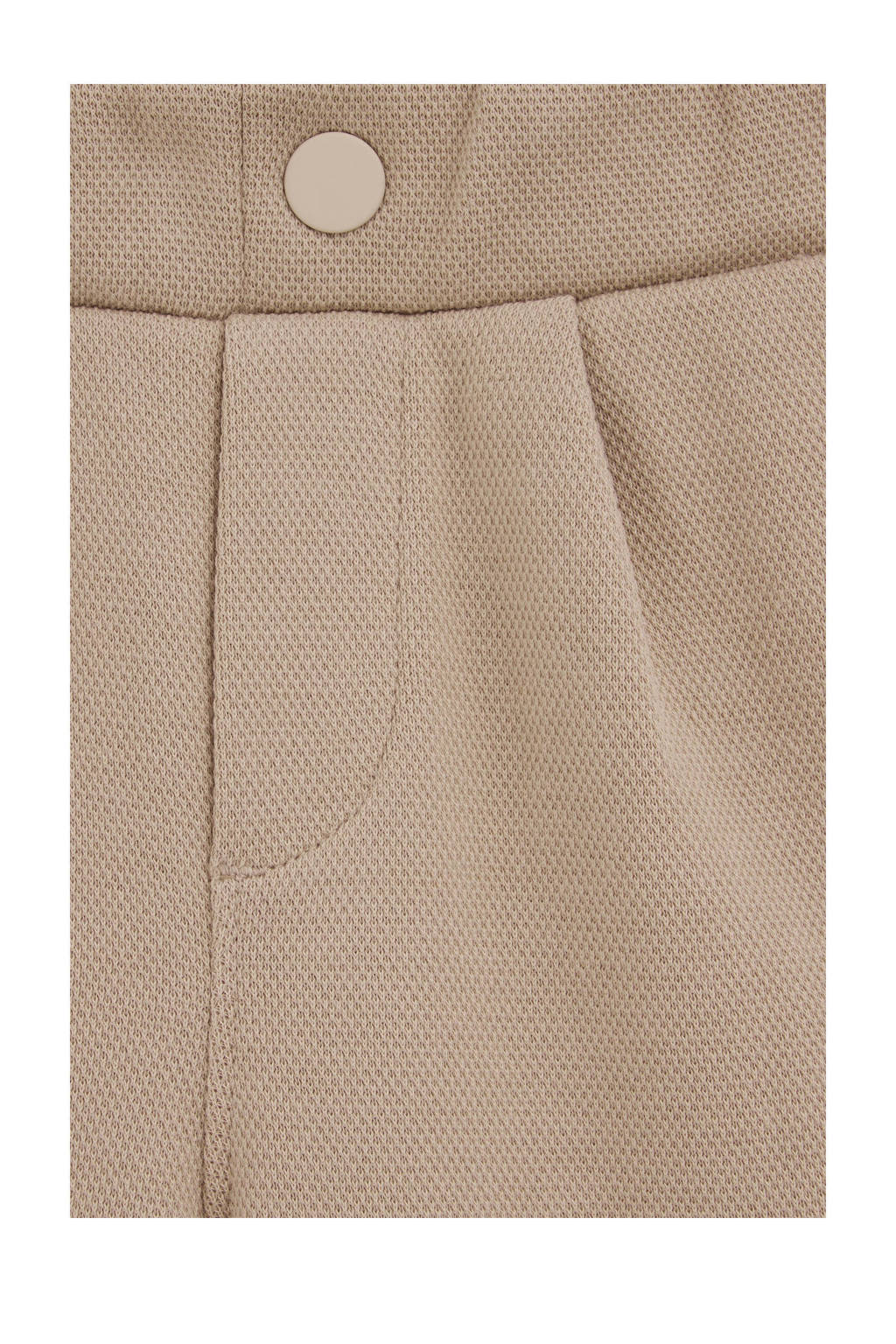 WE Fashion slim fit broek zand