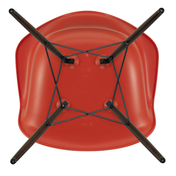 Eetkamerstoel DAW Poppy red RE esdoorn donker