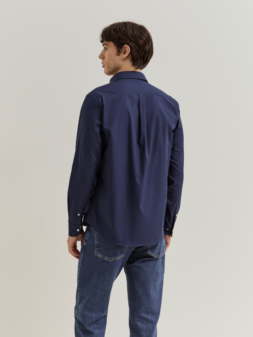 Camisa regular fit em algodão